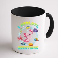 Kawaii I Axolotl Questions Funny Axolotl Lover Cute Axolotl  Mug