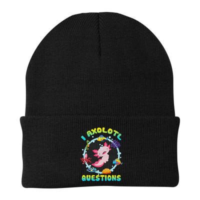 Kawaii I Axolotl Questions Funny Axolotl Lover Cute Axolotl  Beanie