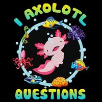 Kawaii I Axolotl Questions Funny Axolotl Lover Cute Axolotl  Pom Pom 12in Knit Beanie