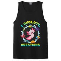 Kawaii I Axolotl Questions Funny Axolotl Lover Cute Axolotl  PosiCharge Competitor Tank