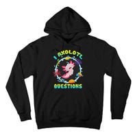 Kawaii I Axolotl Questions Funny Axolotl Lover Cute Axolotl  Tall Hoodie