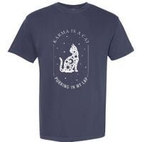 Karma Is A Cat Purring In My Lap Garment-Dyed Heavyweight T-Shirt