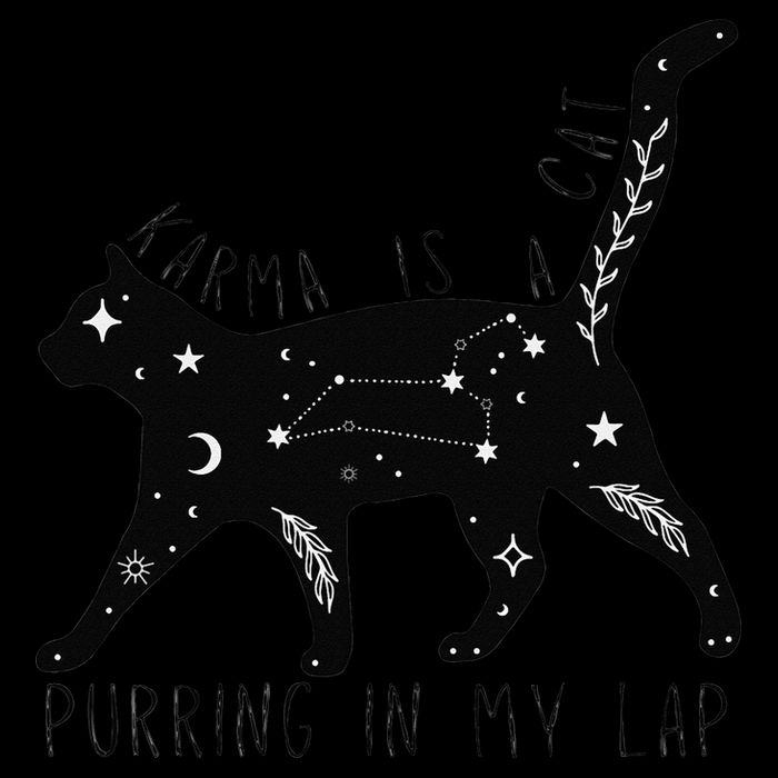 Karma is a Cat purring in my Lap Cat Lover 16oz Travel Tumbler