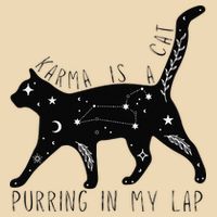 Karma is a Cat purring in my Lap Cat Lover Drawstring Bag