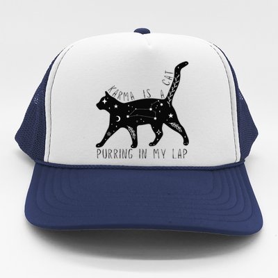 Karma is a Cat purring in my Lap Cat Lover Trucker Hat