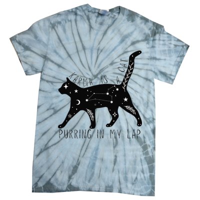 Karma is a Cat purring in my Lap Cat Lover Tie-Dye T-Shirt