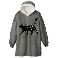 Karma is a Cat purring in my Lap Cat Lover Hooded Wearable Blanket