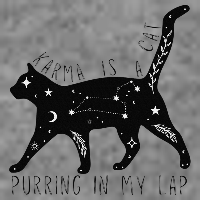 Karma is a Cat purring in my Lap Cat Lover Toddler Sweatshirt