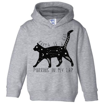 Karma is a Cat purring in my Lap Cat Lover Toddler Hoodie