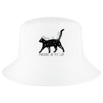 Karma is a Cat purring in my Lap Cat Lover Cool Comfort Performance Bucket Hat