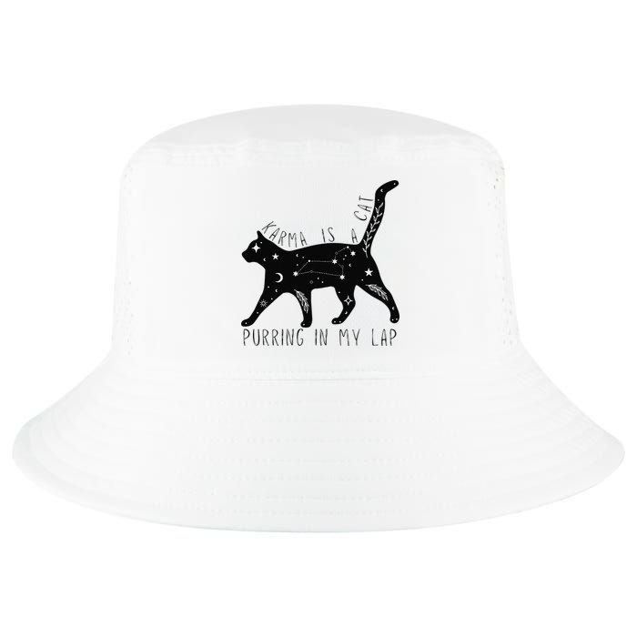 Karma is a Cat purring in my Lap Cat Lover Cool Comfort Performance Bucket Hat