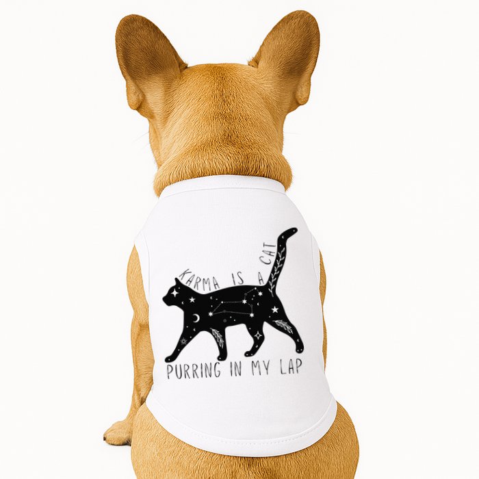 Karma is a Cat purring in my Lap Cat Lover Doggie Tank