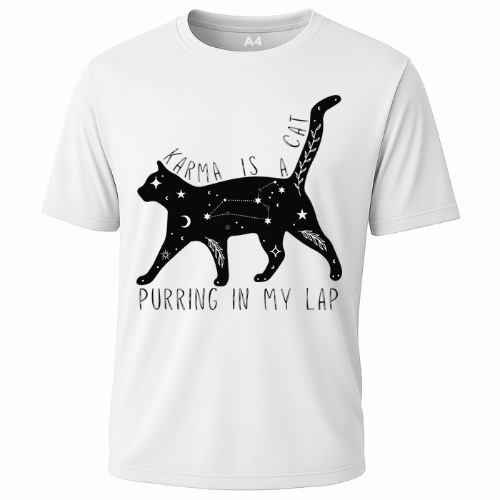 Karma is a Cat purring in my Lap Cat Lover Performance Shirt