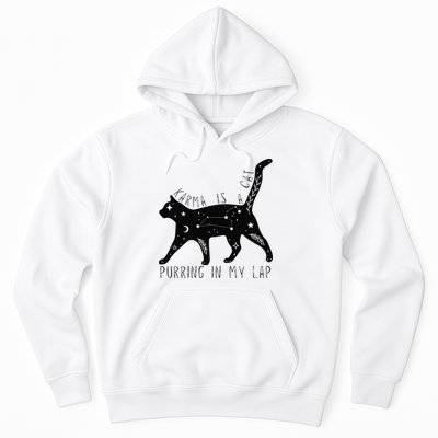 Karma is a Cat purring in my Lap Cat Lover Hoodie