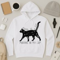 Karma is a Cat purring in my Lap Cat Lover Hoodie