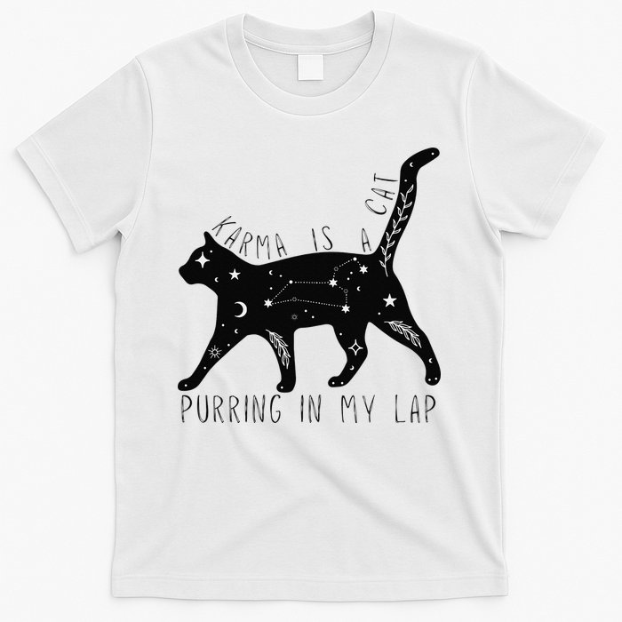 Karma is a Cat purring in my Lap Cat Lover T-Shirt