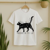 Karma is a Cat purring in my Lap Cat Lover T-Shirt