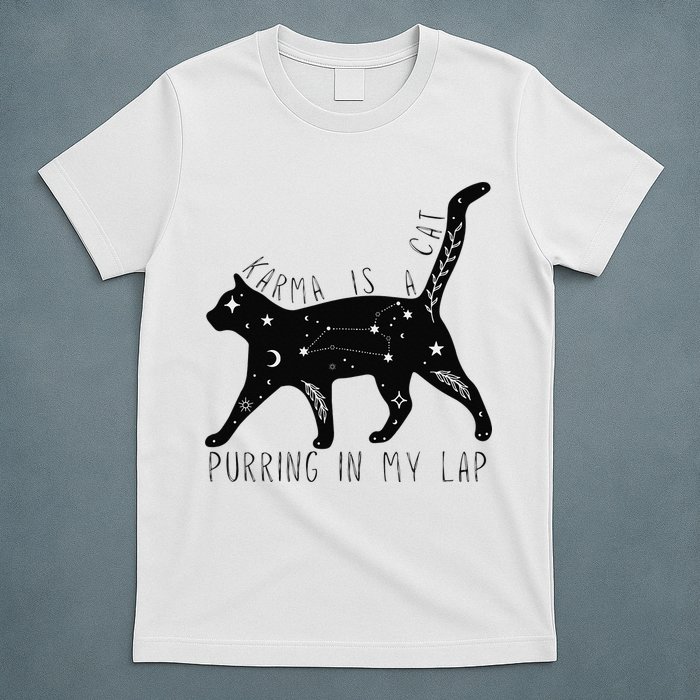 Karma is a Cat purring in my Lap Cat Lover T-Shirt