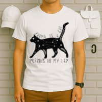 Karma is a Cat purring in my Lap Cat Lover T-Shirt