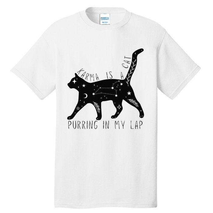 Karma is a Cat purring in my Lap Cat Lover Tall T-Shirt