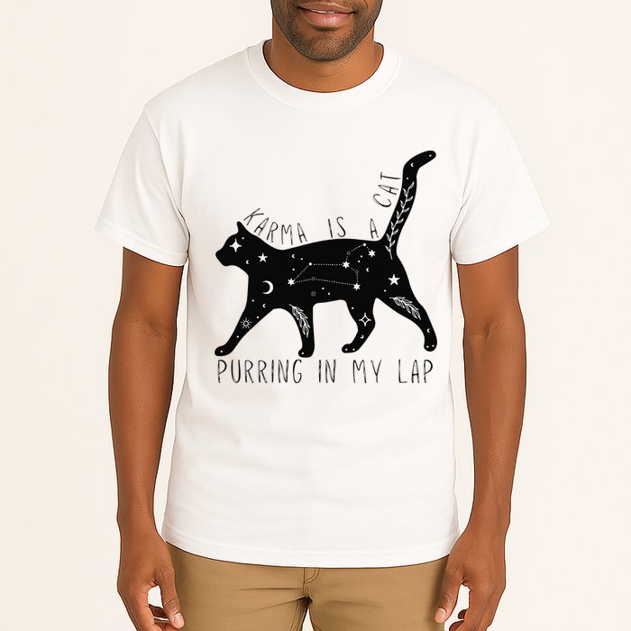 Karma is a Cat purring in my Lap Cat Lover Tall T-Shirt