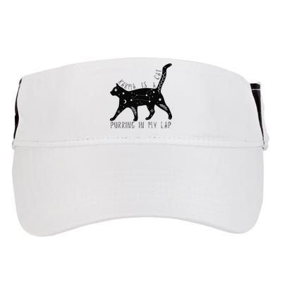 Karma is a Cat purring in my Lap Cat Lover Adult Drive Performance Visor