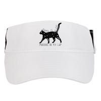 Karma is a Cat purring in my Lap Cat Lover Adult Drive Performance Visor
