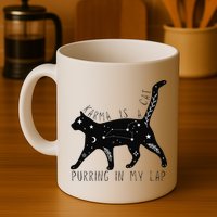 Karma is a Cat purring in my Lap Cat Lover Mug