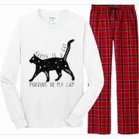 Karma is a Cat purring in my Lap Cat Lover Long Sleeve Pajama Set