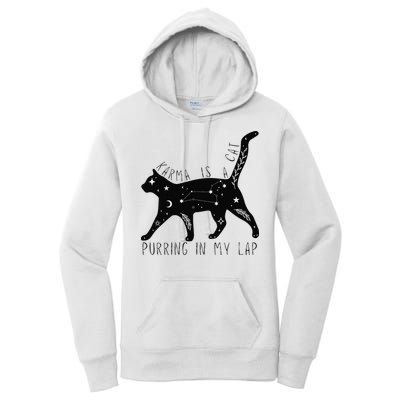 Karma is a Cat purring in my Lap Cat Lover Women's Pullover Hoodie