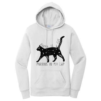 Karma is a Cat purring in my Lap Cat Lover Women's Pullover Hoodie