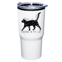 Karma is a Cat purring in my Lap Cat Lover Tumbler