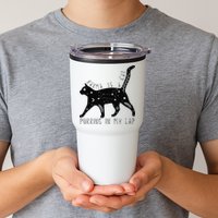 Karma is a Cat purring in my Lap Cat Lover Tumbler