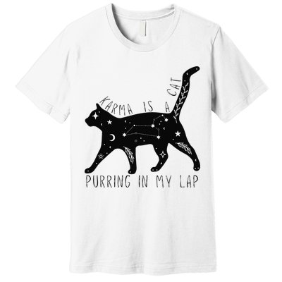 Karma is a Cat purring in my Lap Cat Lover Premium T-Shirt