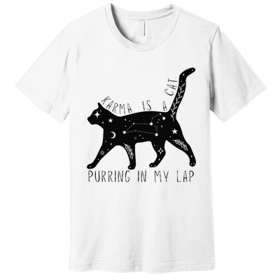 Karma is a Cat purring in my Lap Cat Lover Premium T-Shirt