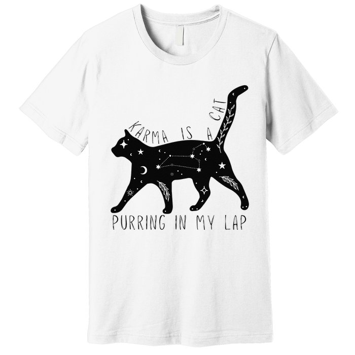 Karma is a Cat purring in my Lap Cat Lover Premium T-Shirt