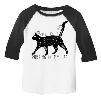 Karma is a Cat purring in my Lap Cat Lover Toddler Fine Jersey T-Shirt