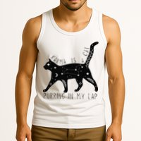Karma is a Cat purring in my Lap Cat Lover Tank Top