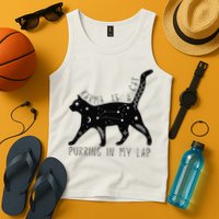 Karma is a Cat purring in my Lap Cat Lover Tank Top