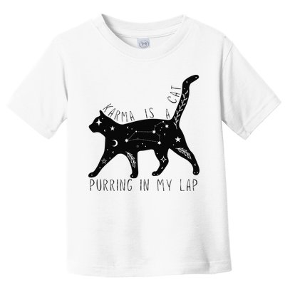 Karma is a Cat purring in my Lap Cat Lover Toddler T-Shirt