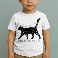 Karma is a Cat purring in my Lap Cat Lover Toddler T-Shirt