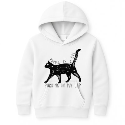 Karma is a Cat purring in my Lap Cat Lover Kids Hoodie