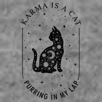 Karma Is A Cat Purring In My Lap Pom Pom 12in Knit Beanie