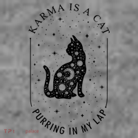 Karma Is A Cat Purring In My Lap Baby Bodysuit