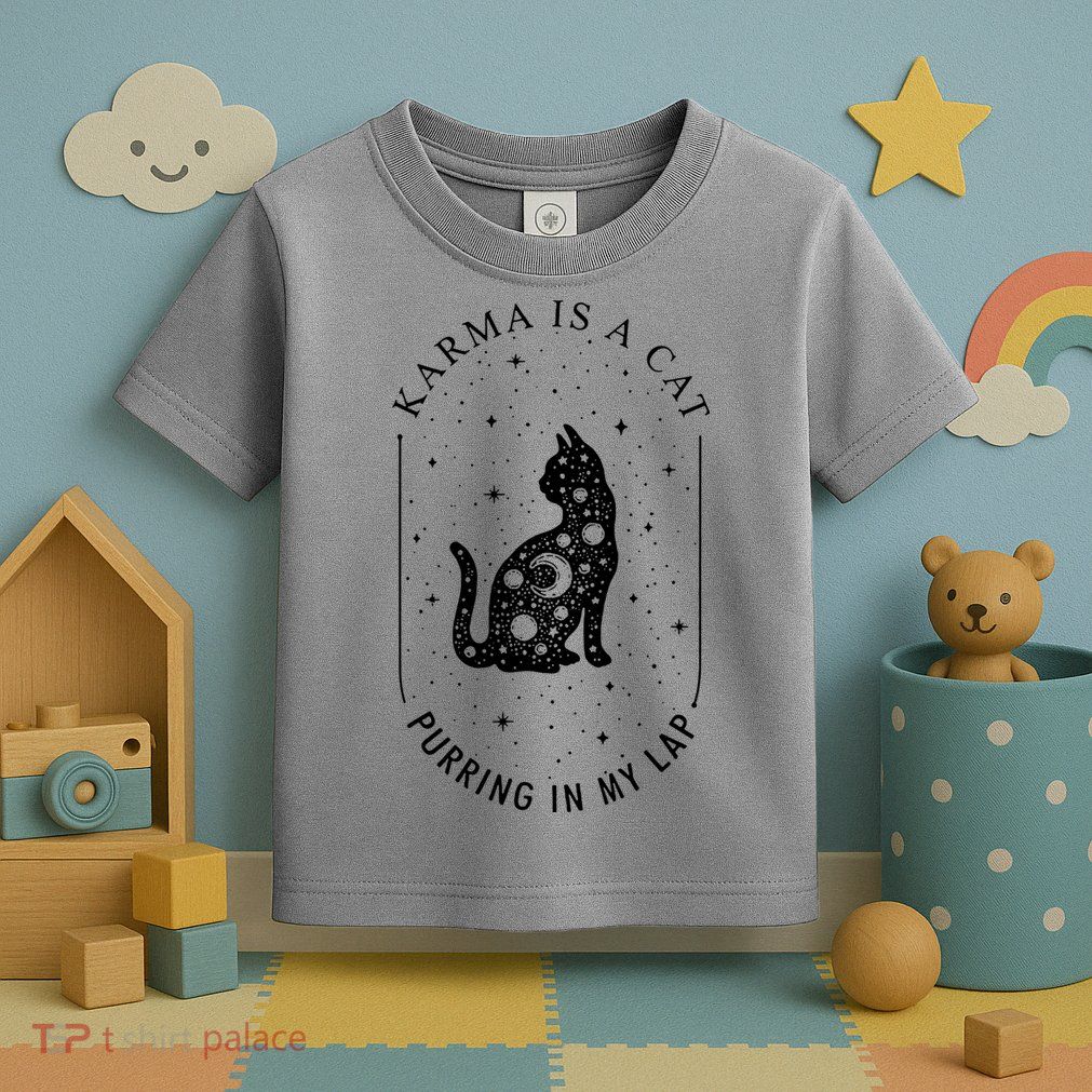 Karma Is A Cat Purring In My Lap Toddler T-Shirt