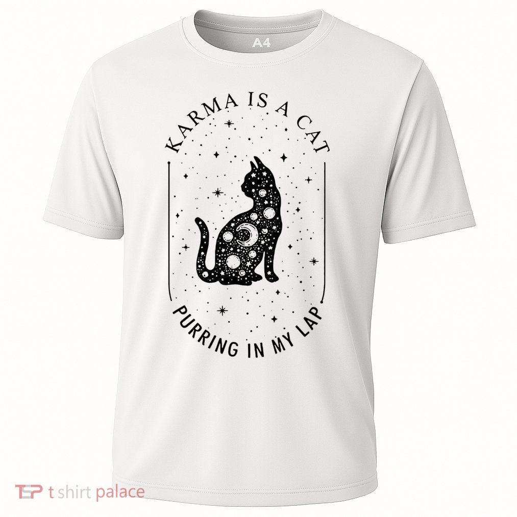 Karma Is A Cat Purring In My Lap Performance Shirt