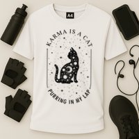 Karma Is A Cat Purring In My Lap Performance Shirt