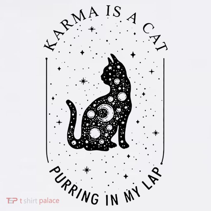 Karma Is A Cat Purring In My Lap Sustainable Bucket Hat