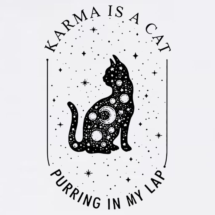 Karma Is A Cat Purring In My Lap Button