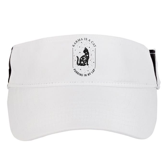 Karma Is A Cat Purring In My Lap Adult Drive Performance Visor